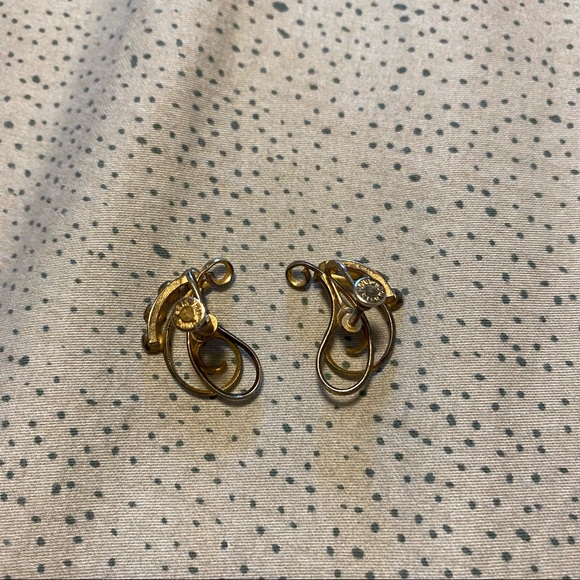 3/$12 Clip On Rhinestone Earrings - Picture 4 of 6